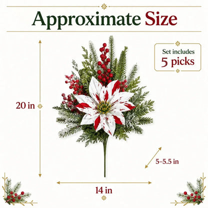 🎉❀Last Day 50% OFF🔥Christmas Poinsettia Planter Inserts