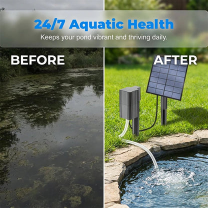 Solar Pond Aerator with Air Pump