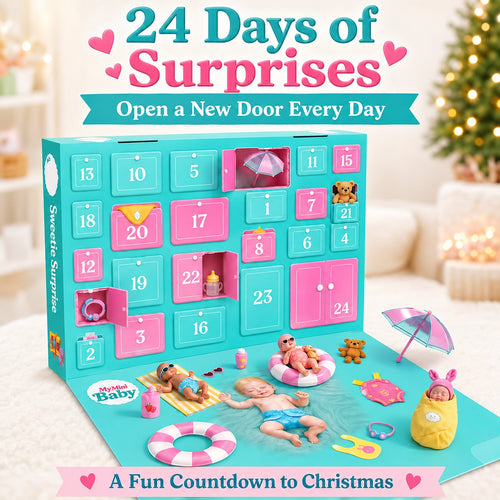 🎄 24-Day Mini Baby Surprise Advent Calendar – Mini Dolls & 20+ Accessories Christmas Countdown Gift