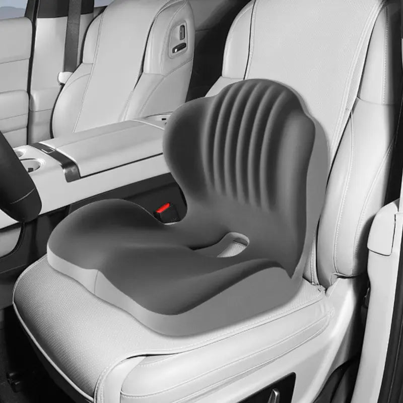 Ergonomic Memory Foam SeatCushion with Lumbar & BackSupport, Relieves Back Pain,Reduces Pressure