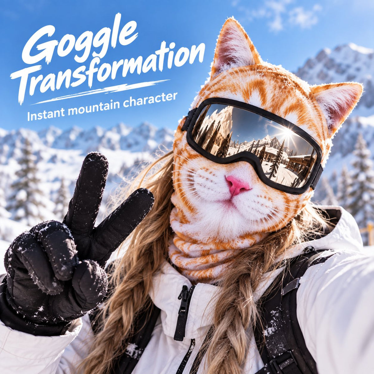Animal Ski Balaclava – Warm Windproof Snowboard Face Cover with Snow Leopard, Tiger, Tabby & Husky Styles