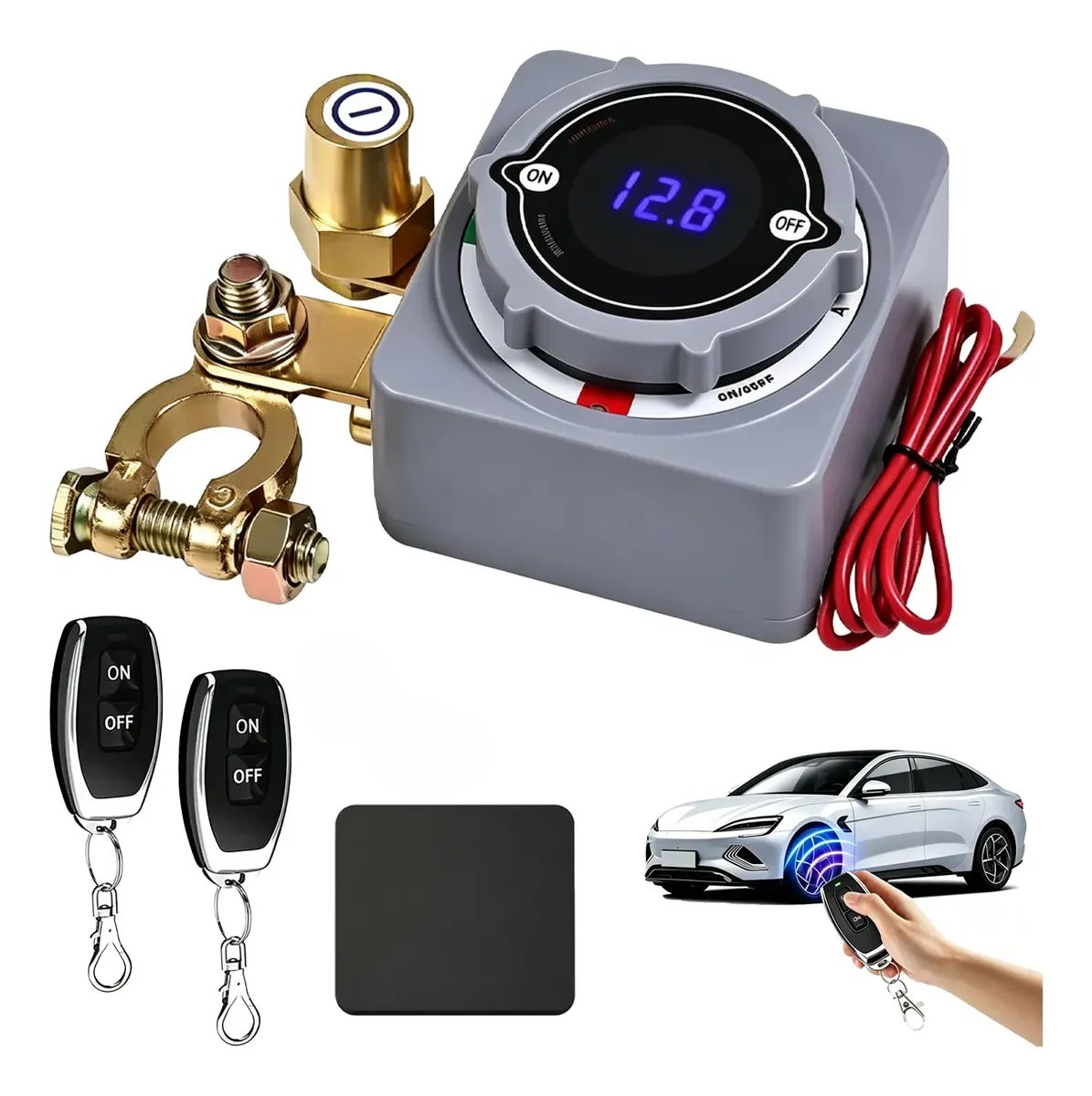 🔥HOT SALE 49% OFF🚗12V/24V Remote Battery Disconnect Switch – 240A Heavy-Duty Kill Switch with LED Voltage Display for Car, Truck & RV✨