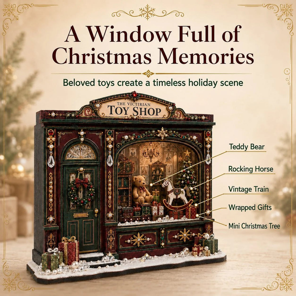 Victorian Toy Shop DIY Craft Kit – Christmas Miniature Decor