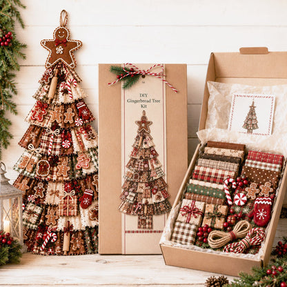 ⏳ Last Day 49% OFF – 🎄Beginner-Friendly DIY Oversized Patchwork Christmas Tree Door Hanging Kit | Complete Kit with All Tools & Step-by-Step Guide Included 💕
