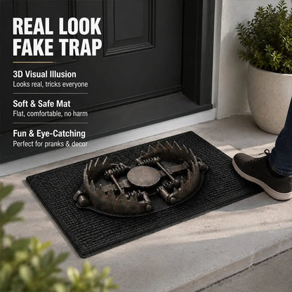 💥 HOT SALE 49% OFF - 😂 Gotcha! 3D Bear Trap Illusion Doormat – Funny Prank Entry Mat