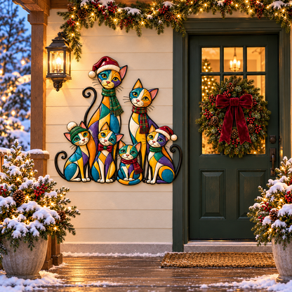 2026 Christmas Dog/Cat Family – A Colorful Holiday Welcome for Dog Lovers