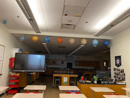 🪐 8-Piece Solar System Planet Paper Lantern Set – Outer Space Birthday Party Decorations