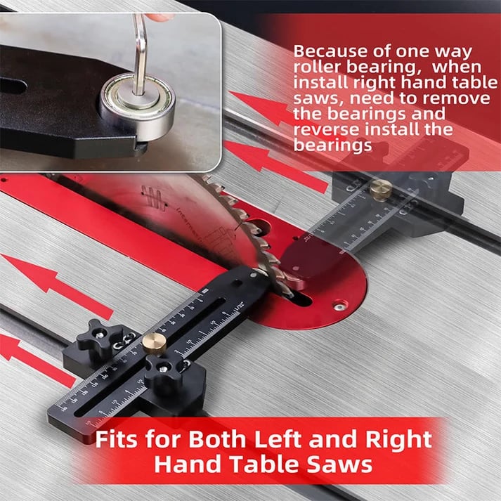 📢📢40% OFF !! ⏰Thin Rip Table Saw Jig