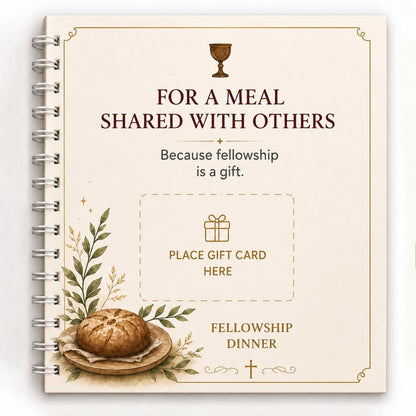 ✝️FAITH GIFT CARD BOOK📚 14 Themed Pages, Hardcover & Durability Line