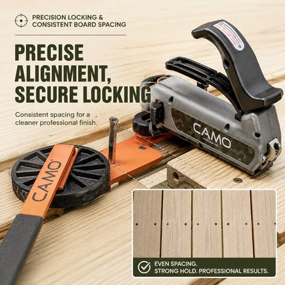 Deck Tool for Edge Fastening Installation, 1/16" Spacing, Fits 5-1/4-5-3/4" Wood Decking