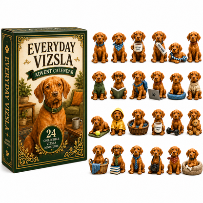 Everyday Vizsla Advent Calendar 2026 – 24 Days of Adorable Vizsla Miniatures, Daily Dog Moments & Perfect Gifts for Vizsla Lovers