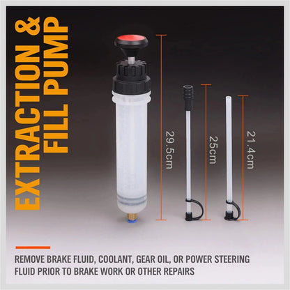 🛠️Professional Syringe Pump – Brake Fluid Extractor & Filler for Automotive
