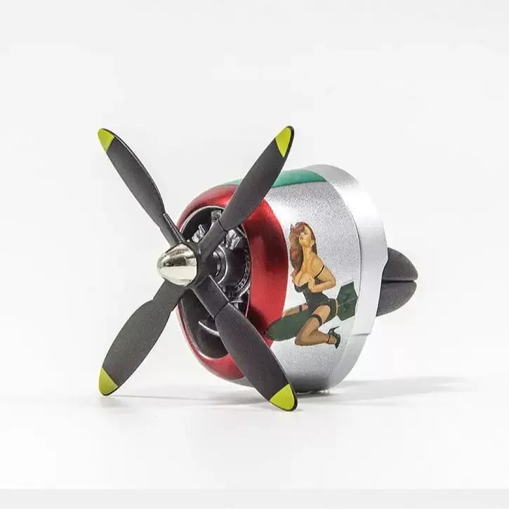 Plane Car Air Freshener | Vintage Fighter Jet Vent Clip for Men