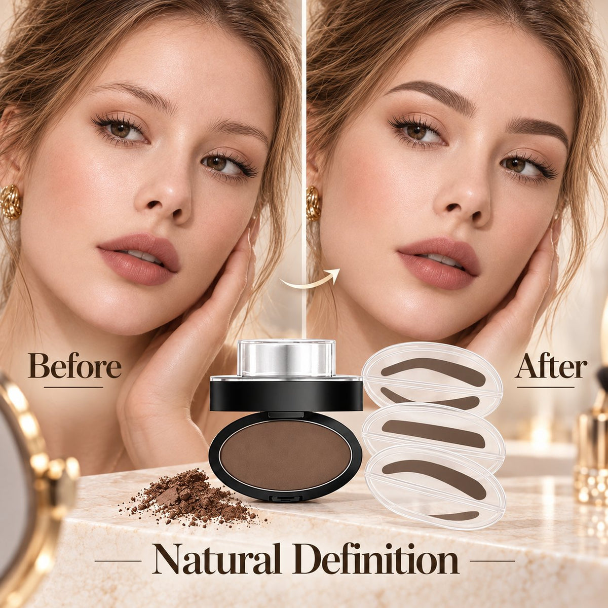 Eyebrow powder seal set