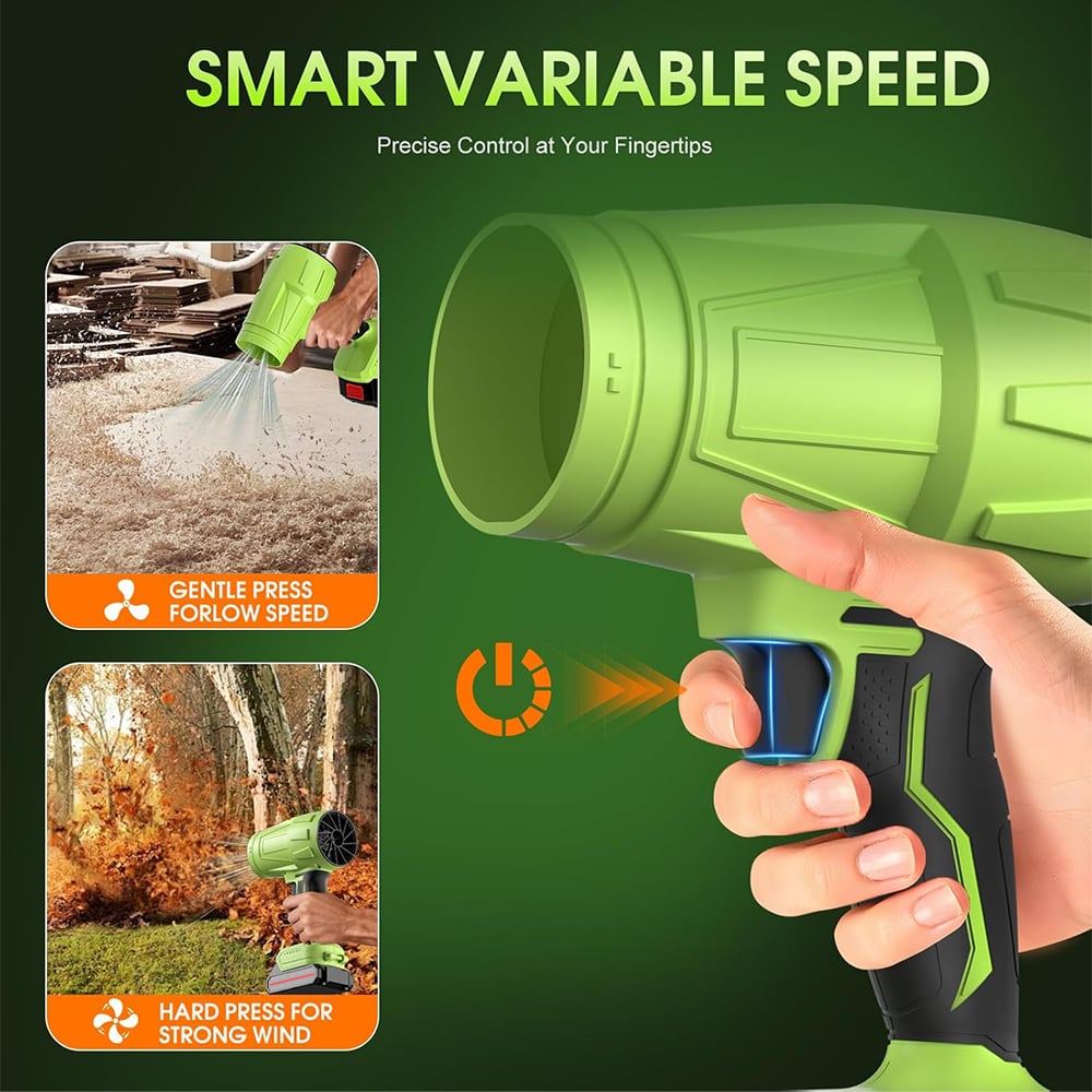 🍃 Adjustable Cordless Handheld Blower