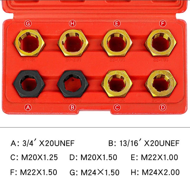 🔧 8Pcs Thread Repair Kit – Helicoil Restoring Tool Set for M5-M12 Stripped Threads, Automotive Screw Repair with HSS Drill Bits & Insert Tools 🚗💪