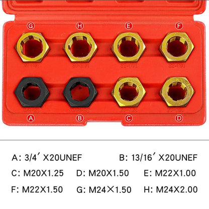 🔧 8Pcs Thread Repair Kit – Helicoil Restoring Tool Set for M5-M12 Stripped Threads, Automotive Screw Repair with HSS Drill Bits & Insert Tools 🚗💪
