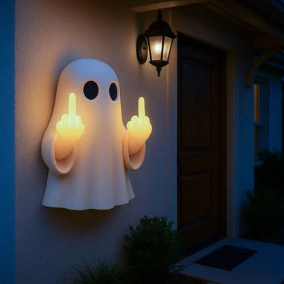 👻 Halloween Ghost Middle Finger Glow Night Light