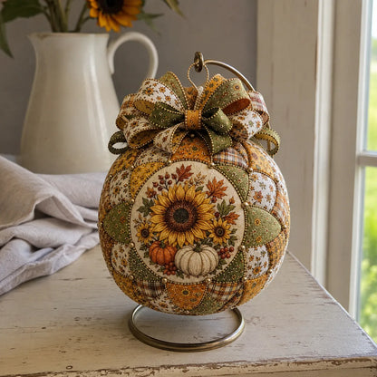 ⏳ Last Day 49% OFF – 🍂 Beginner-Friendly DIY Autumn Thanksgiving Patchwork Ornament Kit Collection | Complete Kit with Coordinated Fabrics, Ornament Form, Harvest Accents & Step-by-Step Guide Included 💕