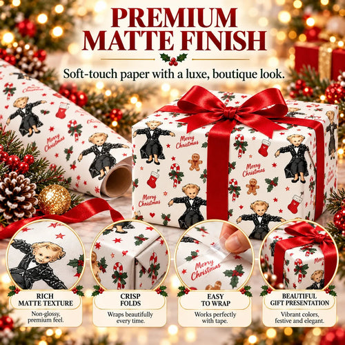 🔥Buy More Save More🔥 - 🎄🎁Iconic 'JD' Meme Christmas Wrapping Paper