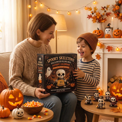 💀 2026 Halloween Cute Skeletons Halloween Advent Calendar
