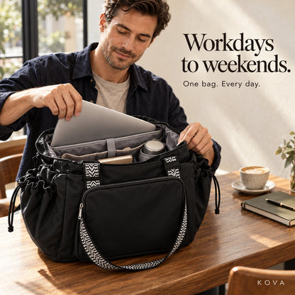 3-in-1 Convertible Travel Bag – Tote, Shoulder Bag & Backpack with 15 Pockets & Luggage Sleeve 🎒✈️