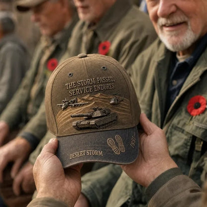 ⏳ Last Day 49% OFF – 🎖️ Desert Storm 1991 Veteran Cap | Vintage Washed Military Tribute 🧢