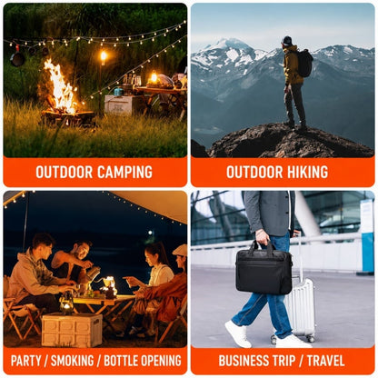 Multifunctional lighter with watch🔥 — — Watch/compass/keychain/bottle opener/cool lamp in one