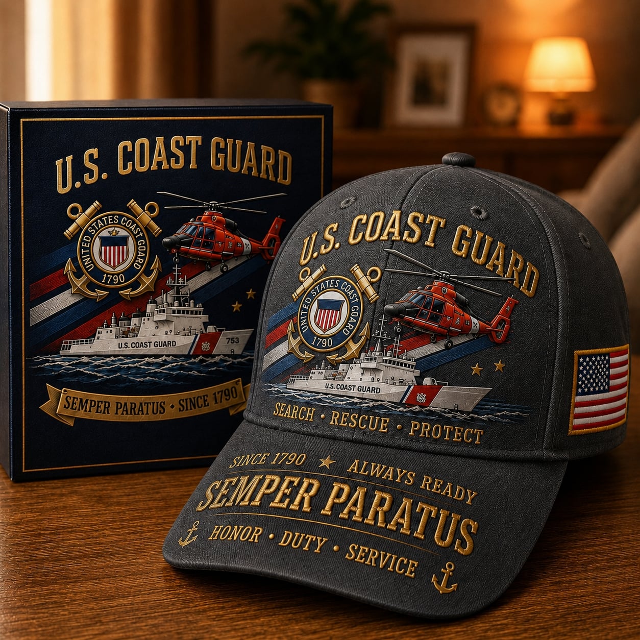 ⚓U.S. Coast Guard Career Commemorative Cap