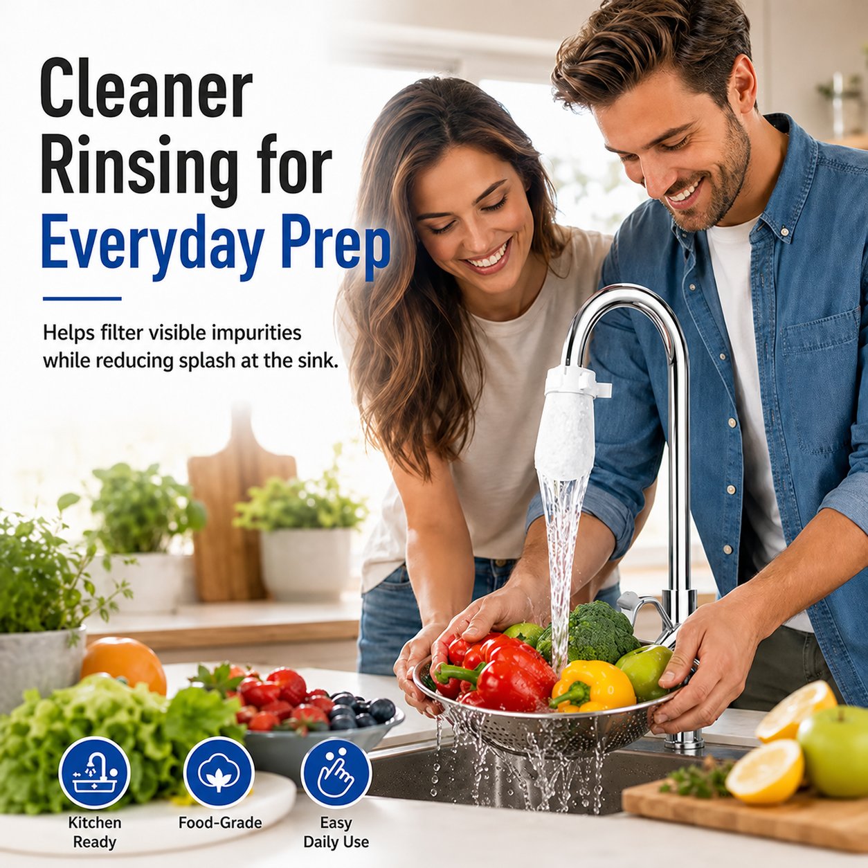 🚰 100 Pack Faucet Filter Bags – Cleaner Water, Less Splash, No Tools Needed