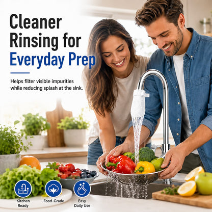 🚰 100 Pack Faucet Filter Bags – Cleaner Water, Less Splash, No Tools Needed