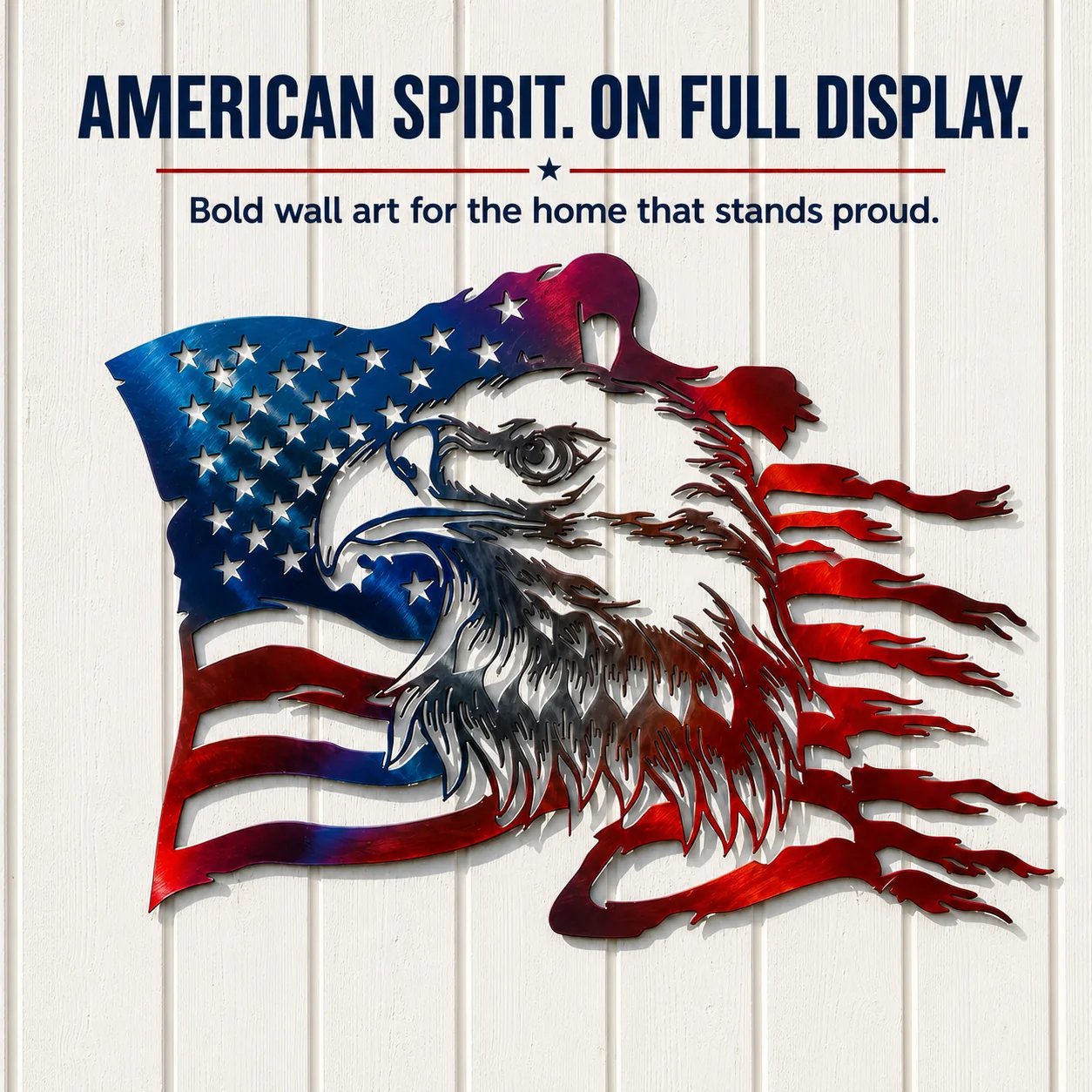 🦅 Freedom Eagle American Flag Wall Art