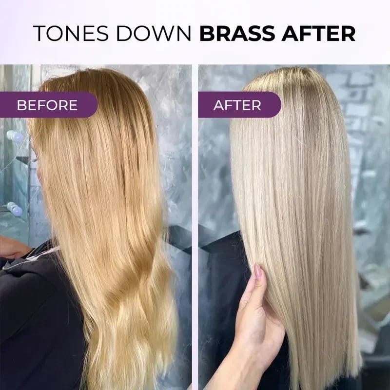 🔥HOT SALE🔥Karseell Purple Hair Mask ✨ Professional Neutralizes Brass & Yellow Tones For Blonde Silver Gray Highlighted Hair