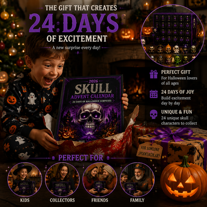 💀 Skull Advent Calendar 2026-24 Days Of Halloween Surprises