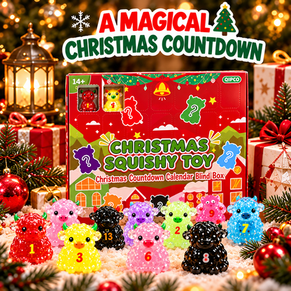 🔥Last Day 50% OFF-🐮Christmas Highland Cow Squeeze Toy Advent Calendar