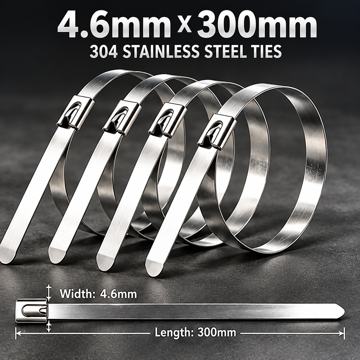🔥Last Day 50% OFF-🔧Heavy-Duty 304 Stainless Steel Cable Tie Fastening Tool Kit