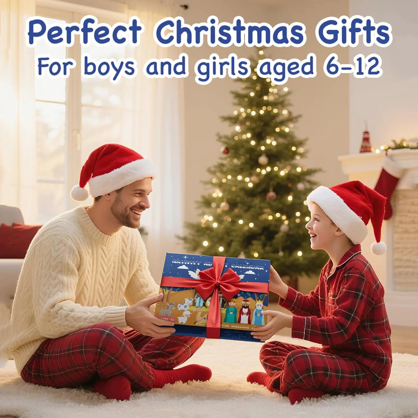⏳ Last Day 49% OFF – 🧱 24-Day Christmas Nativity Building Block Advent Calendar | 24 Daily Buildable Characters, Premium ABS Blocks & No-Glue Snap-Fit Assembly 🎄✨