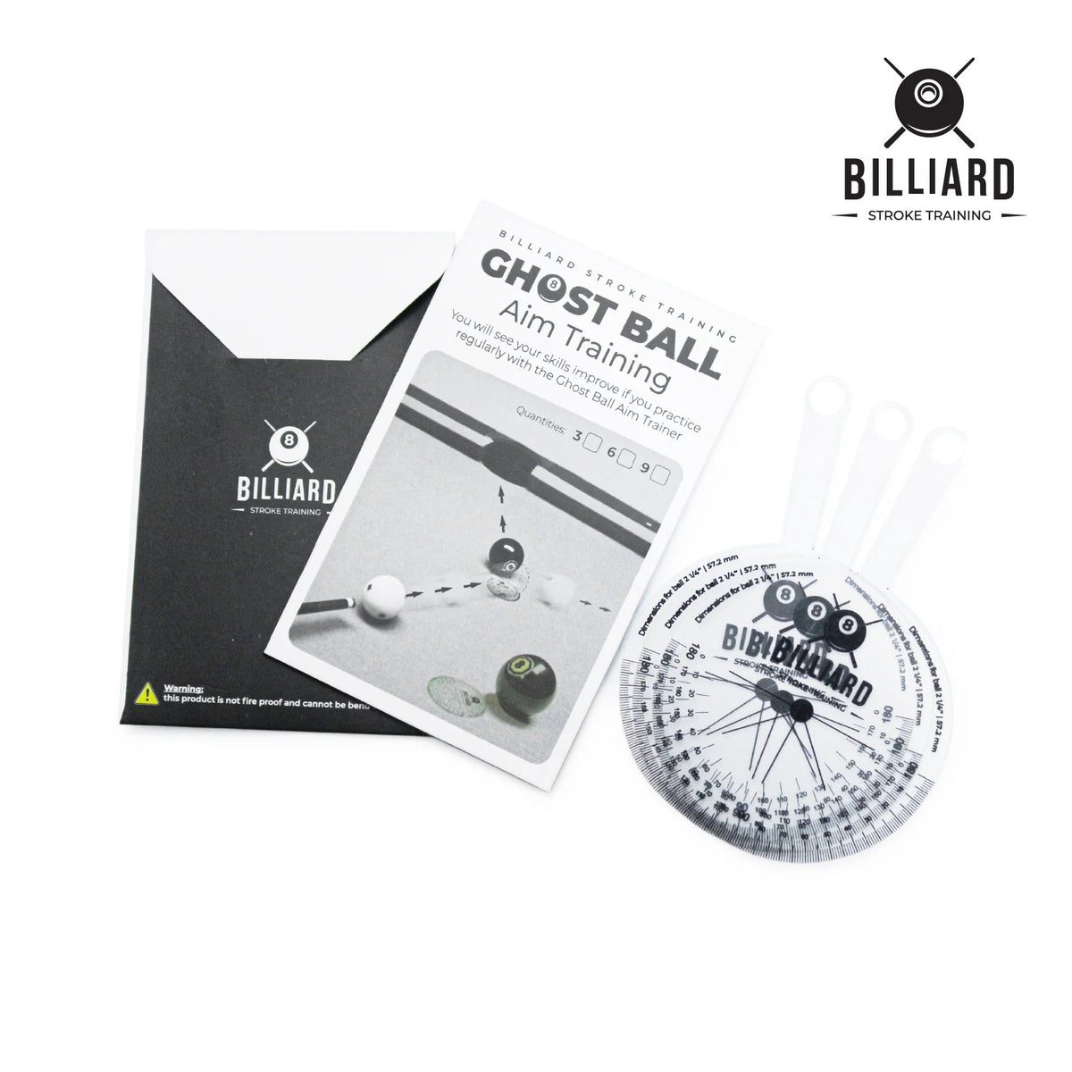 Ghost Ball Aim Trainer for Billiards | Practice Tool & Aiming Aid for Beginners & Pros – Improve Cue Ball Control & Shot Accuracy
