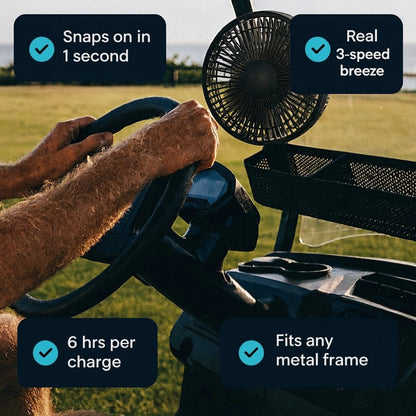 💥🏆Magnetic Golf Cart Fan
