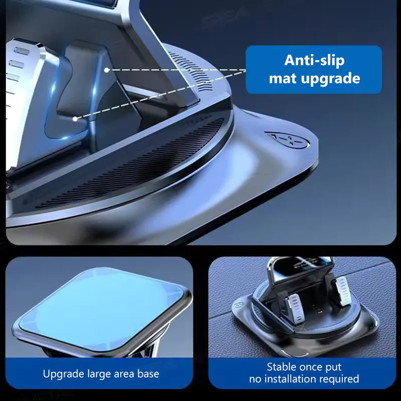 360° Rotating Car Phone Holder ,for All Phones Universal Anti-Shake Car Mount Accessories
