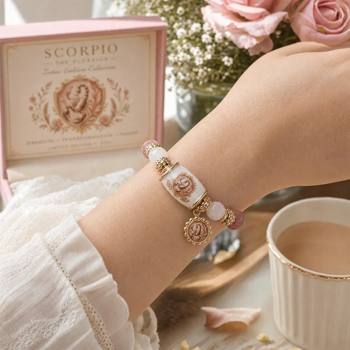 ⏳ Last Day 49% OFF – ♈ 12 Zodiac Natural Chalcedony Bracelet Collection | 10–12mm Gemstone Beads, Symbolic Zodiac Charm, Stretch Fit & Collector’s Gift Box Included ✨