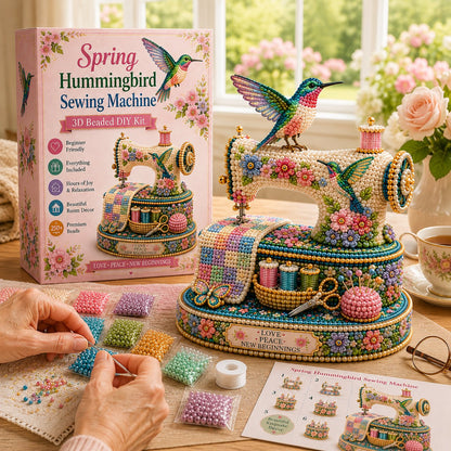 💥LAST DAY SALE 49%OFF💥🌸Spring Hummingbird Sewing Machine 💗 3D Limited Keepsake Edition