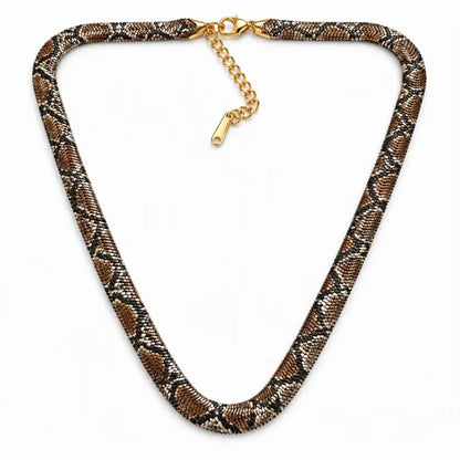 🐍Serpent Statement Necklace – A Symbol of Mystery & Power✨