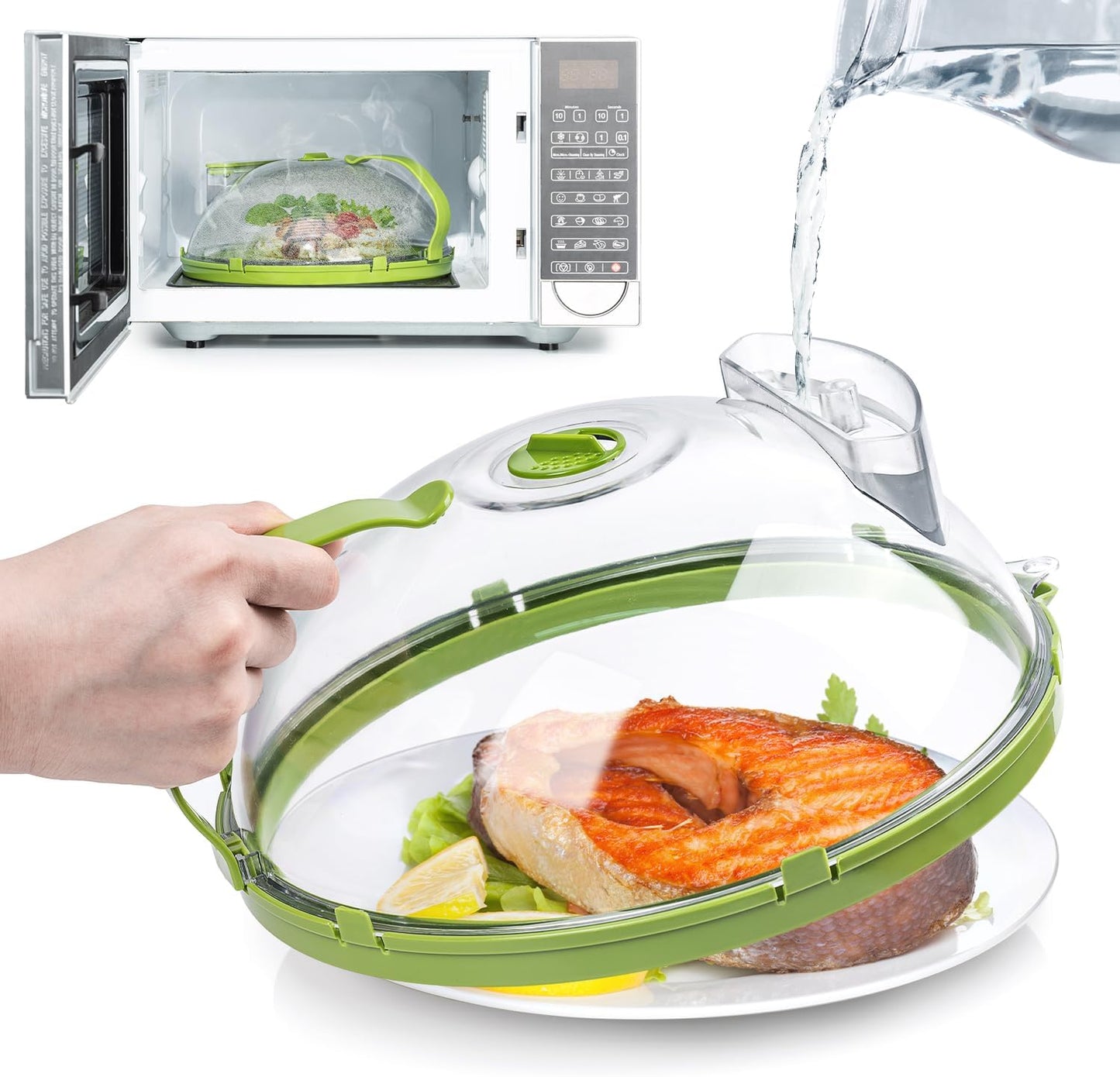 🏆Hot Sale 49% OFF⏳Microwave Splatter Cover for Food