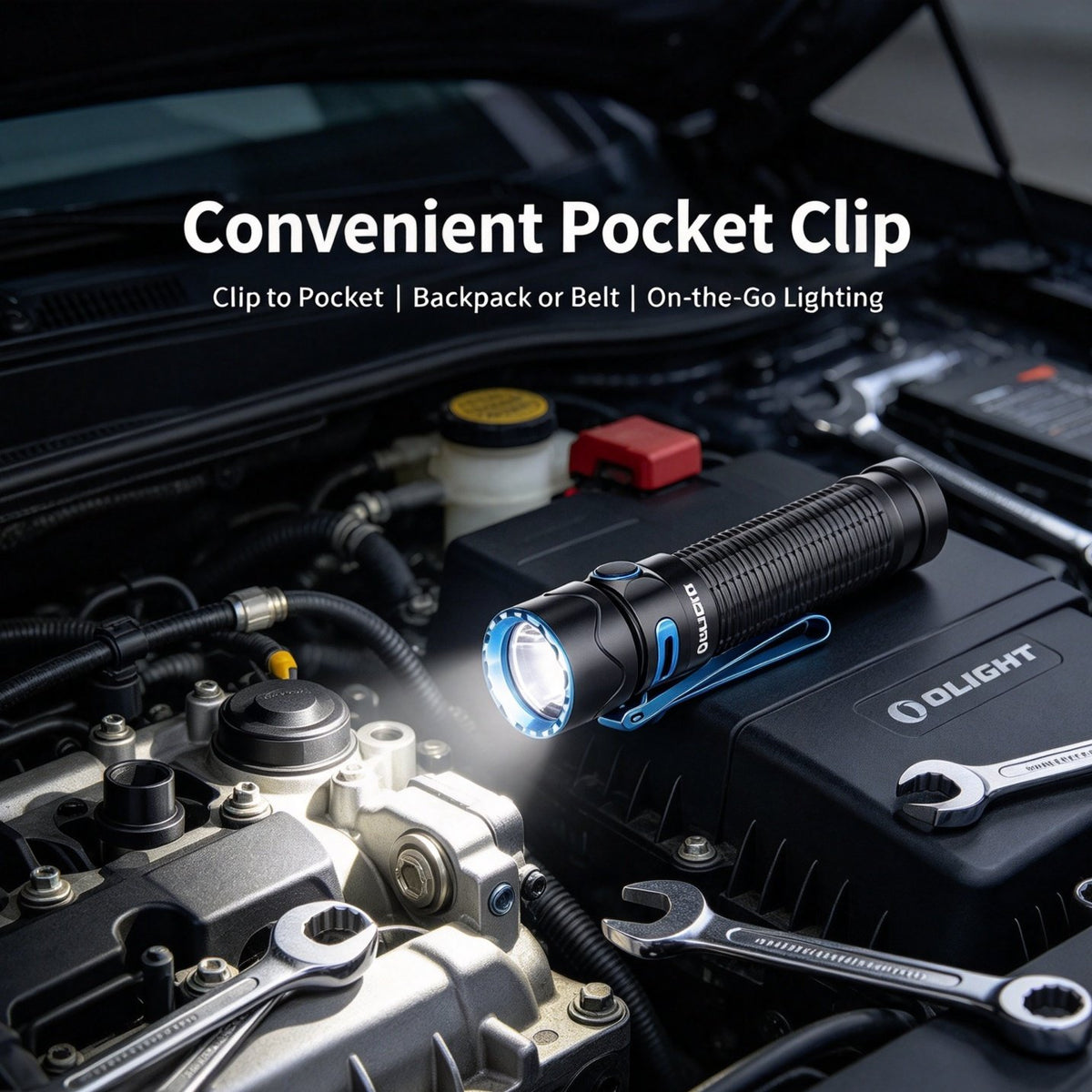 Outdoor Hiking Rechargeable Portable Tactical Flashlight, Multi-Mode Bright LED mini Light