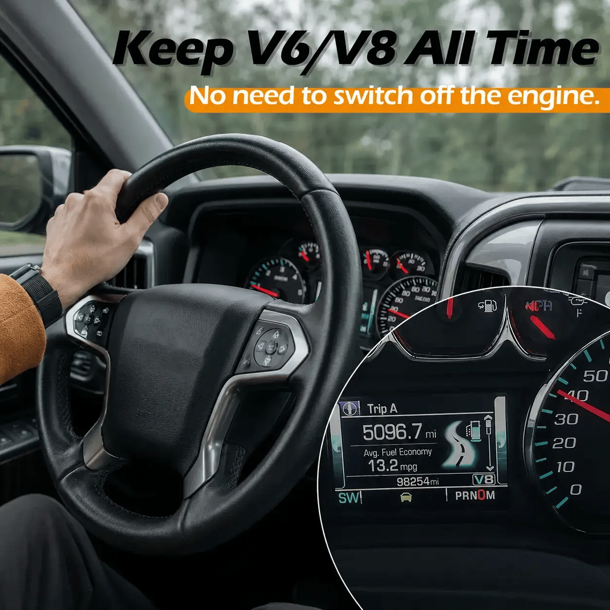 🚗Active Fuel Management Disable Module,Plug & Play🔧 Compatible with 5.3 Silverado 6.2 Sierra 2007-2022