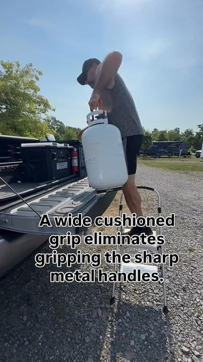 🎉Propane Tank Carrying Handle - Safe & Easy Portable Carrier - Durable and Heavy Duty - Ergonomic Grip - Reduces Hand and Wrist Strain