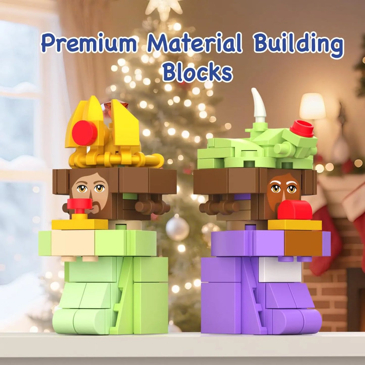 ⏳ Last Day 49% OFF – 🧱 24-Day Christmas Nativity Building Block Advent Calendar | 24 Daily Buildable Characters, Premium ABS Blocks & No-Glue Snap-Fit Assembly 🎄✨