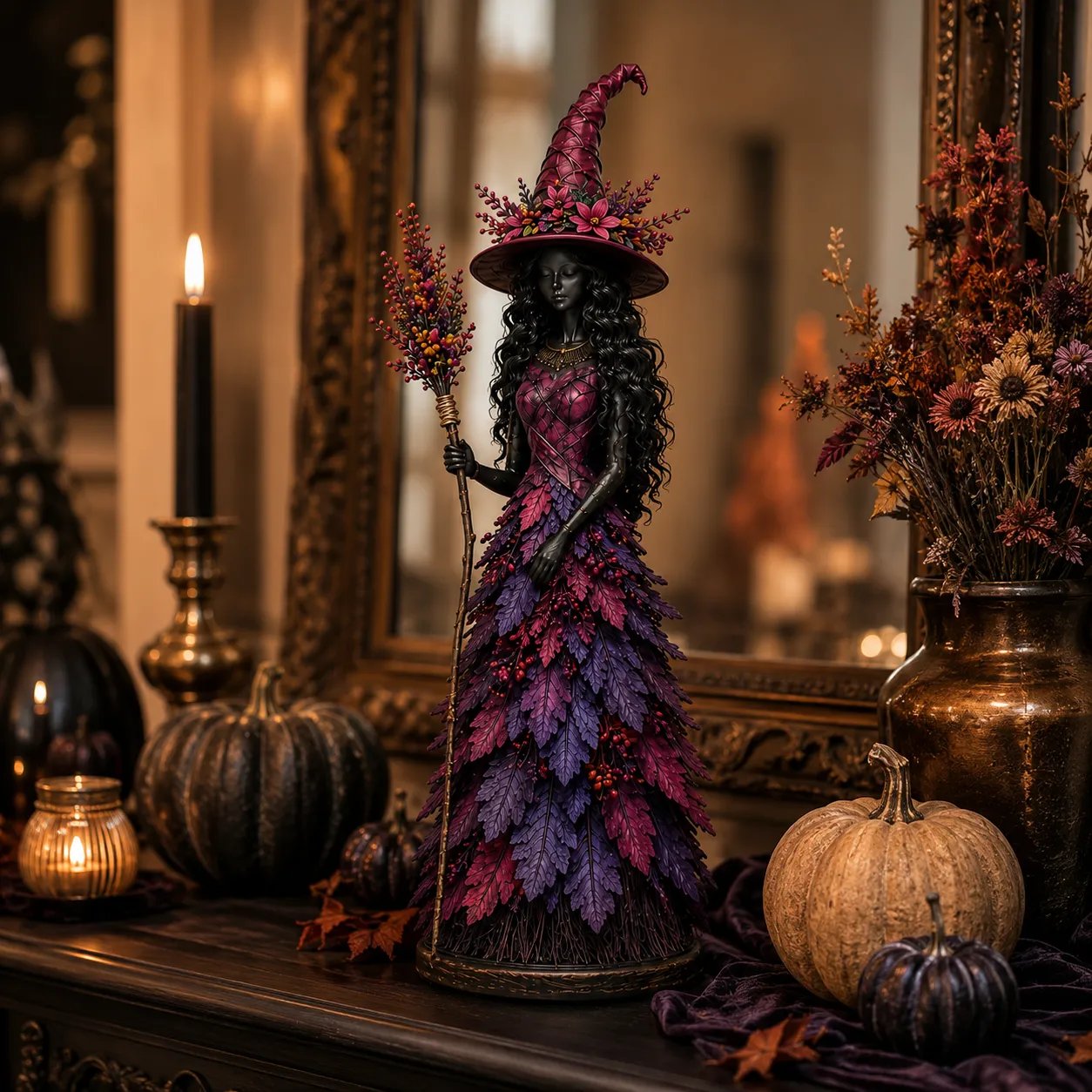 🔥Last Day 49% OFF-🧙Enchanted Autumn Witch Figurine (✨2026 Limited Edition)