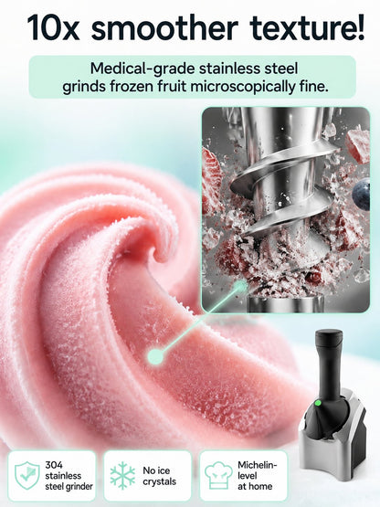 Fully automatic ice cream machine, homemade ice cream at the touch of a button – guaranteed without errors